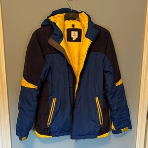 Lands' End Kids' Blue and Yellow Snow Jacket